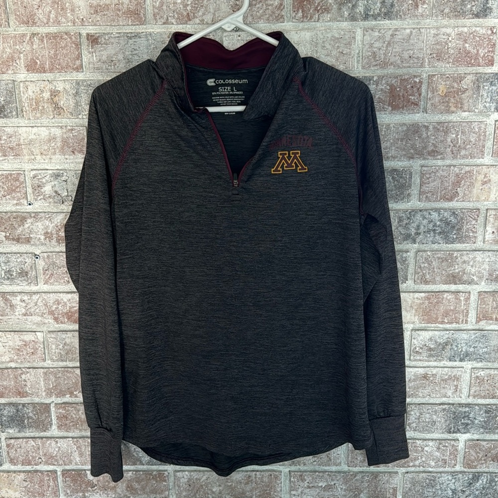 large Minnesota Gopher quarter zip